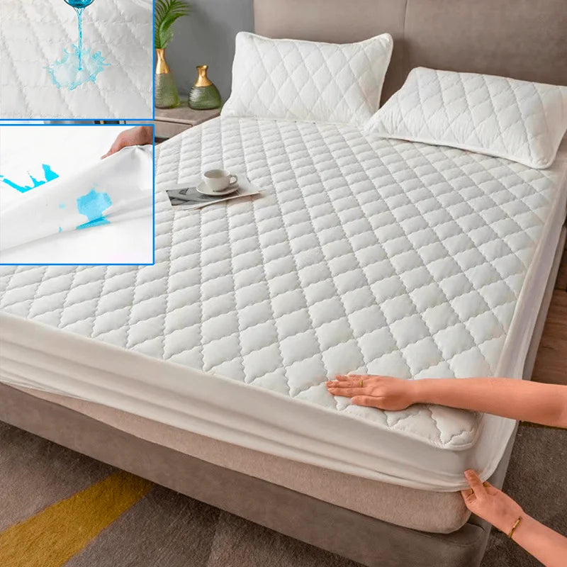 Housse protection matelas blanc imperméable